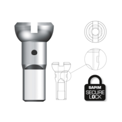 Sapim PolyAx Nipple | 2 mm (14G) | 14 mm | Brass | Secure Lock